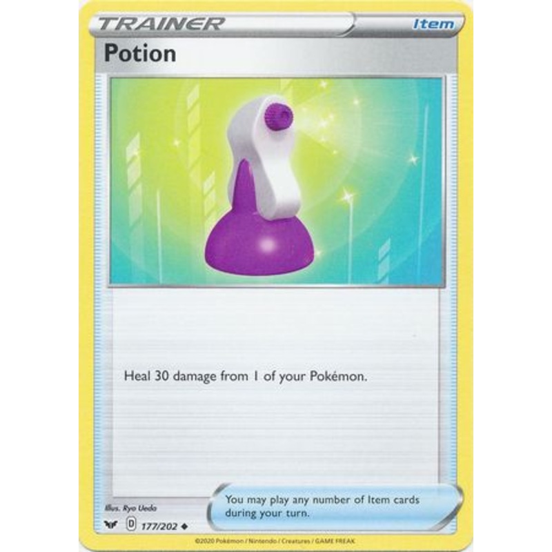 Pokemon Card Sword and Shield 177/202 Potion item Uncommon
