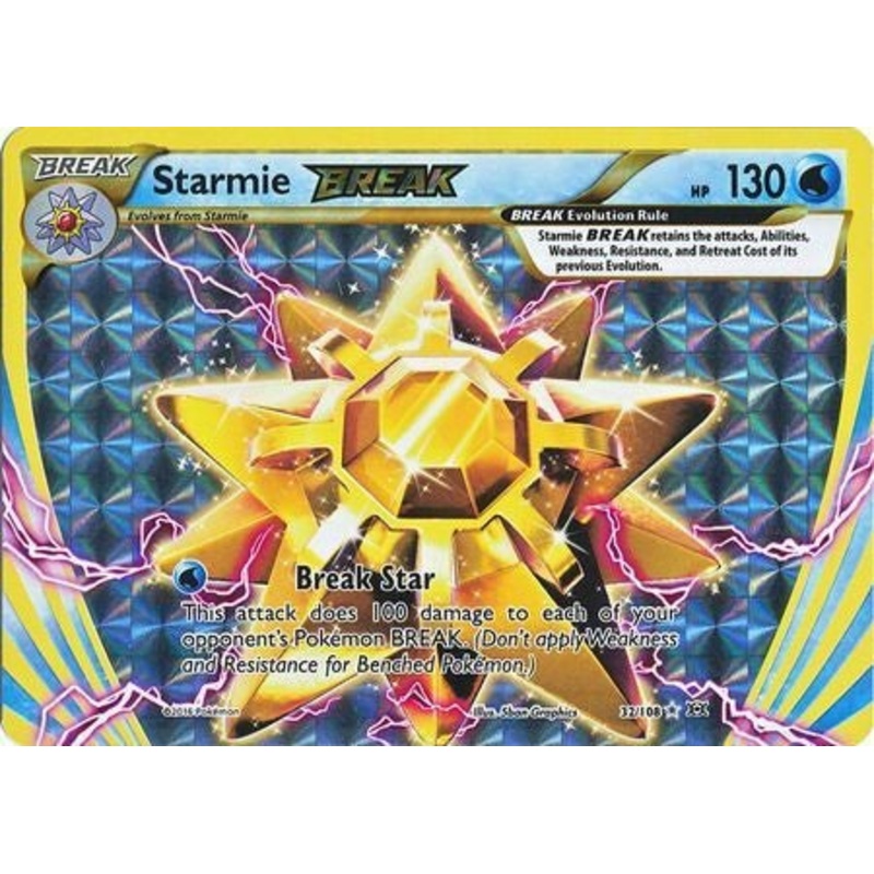 Pokemon Card XY Evolutions 32/108 Starmie BREAK Rare BREAK