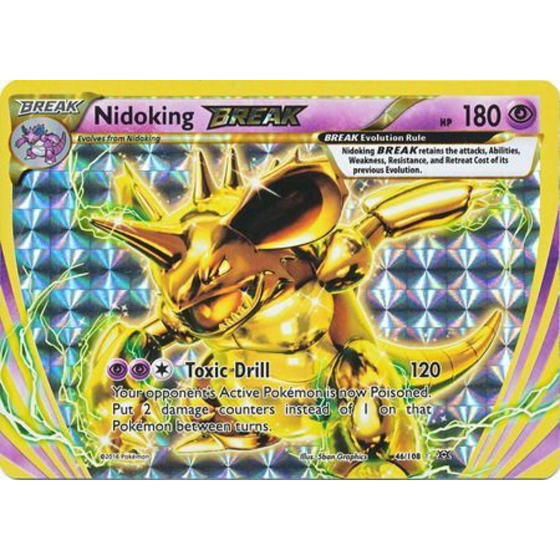 Pokemon Card XY Evolutions 46/108 Nidoking BREAK Rare BREAK
