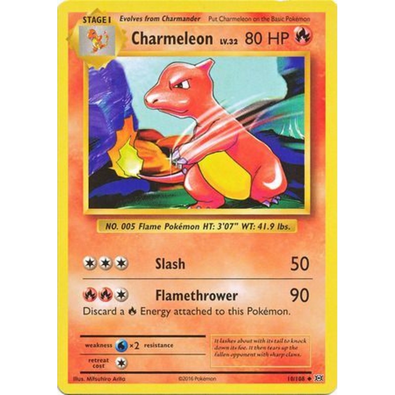 Pokemon Card XY Evolutions 10/108 Charmeleon Uncommon