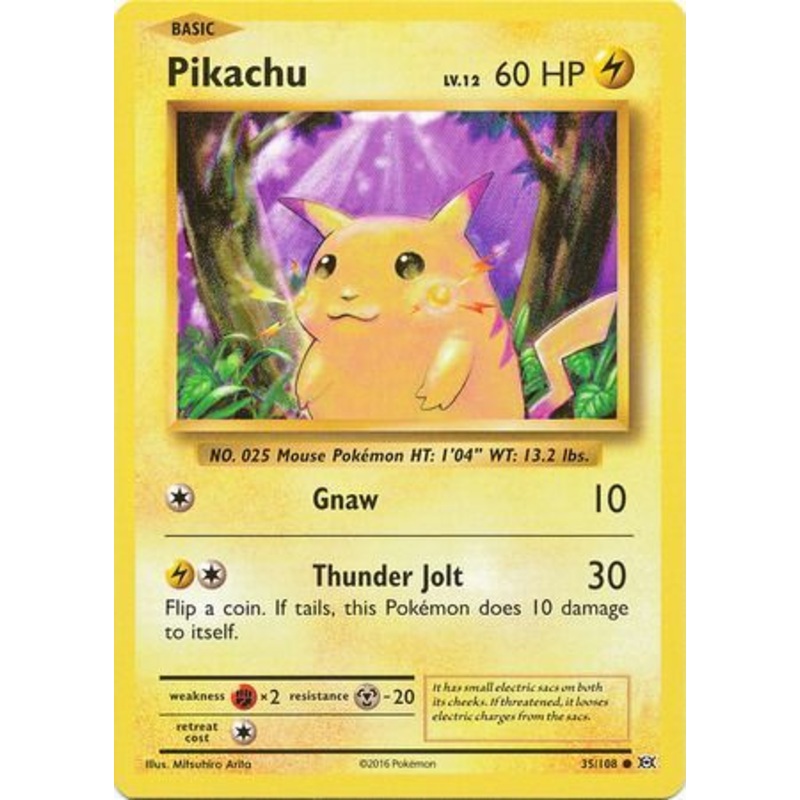 Pokemon Card XY Evolutions 35/108 Pikachu Common