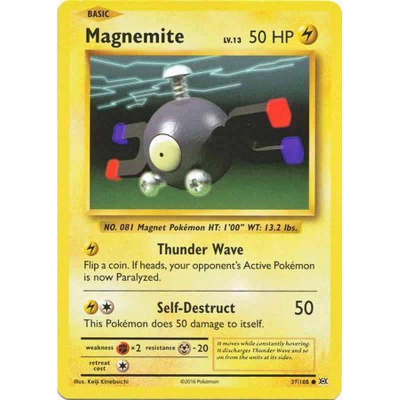 Pokemon Card XY Evolutions 37/108 Magnemite Common