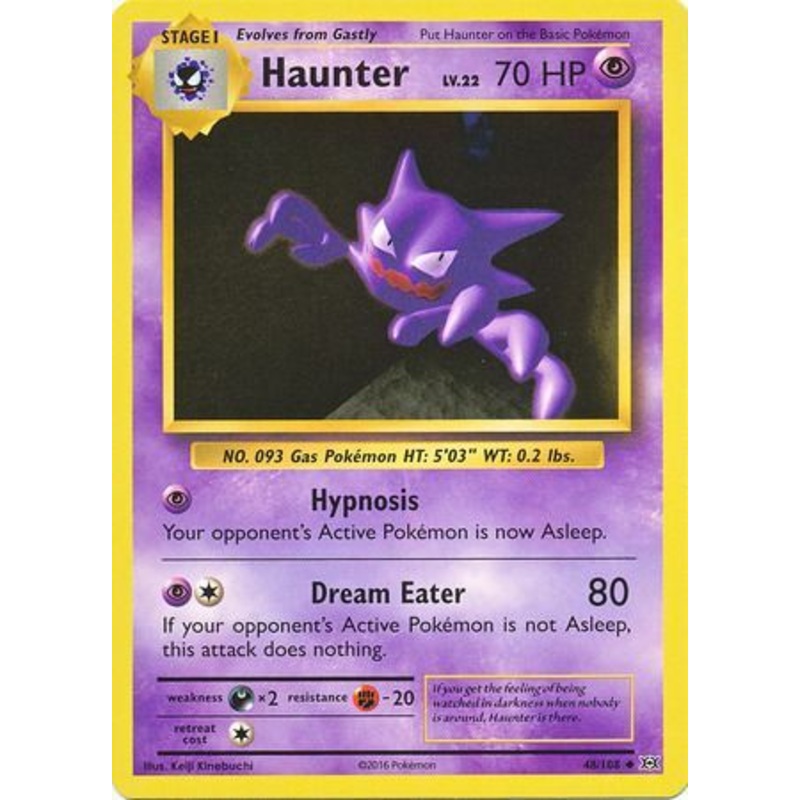 Pokemon Card XY Evolutions 48/108 Haunter Uncommon