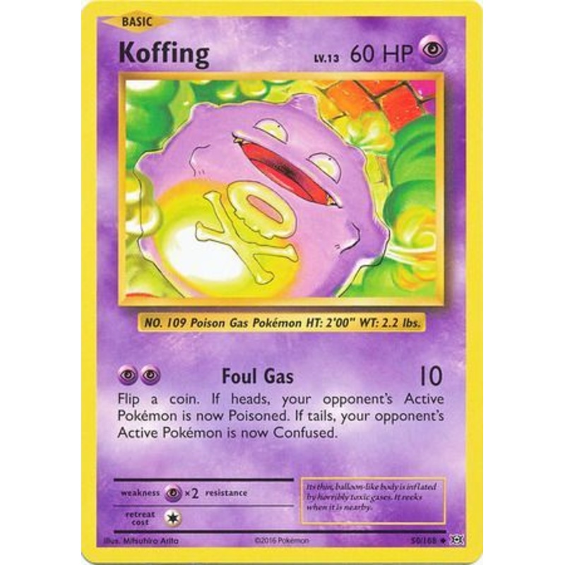 Pokemon Card XY Evolutions 50/108 Koffing Uncommon