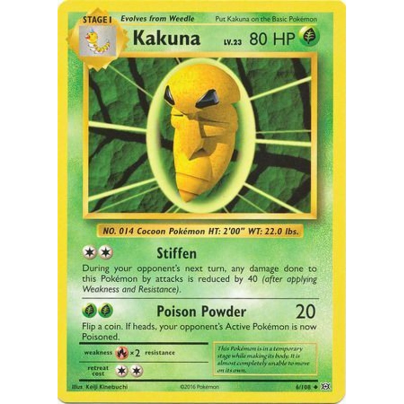 Pokemon Card XY Evolutions 6/108 Kakuna Uncommon