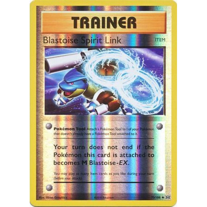 Pokemon Card XY Evolutions 73/108 Blastoise Spirit Link Item  Reverse Holo Uncommon