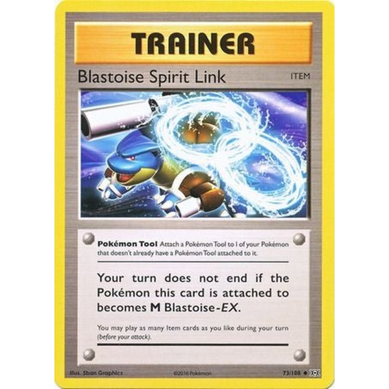 Pokemon Card XY Evolutions 73/108 Blastoise Spirit Link Item Uncommon