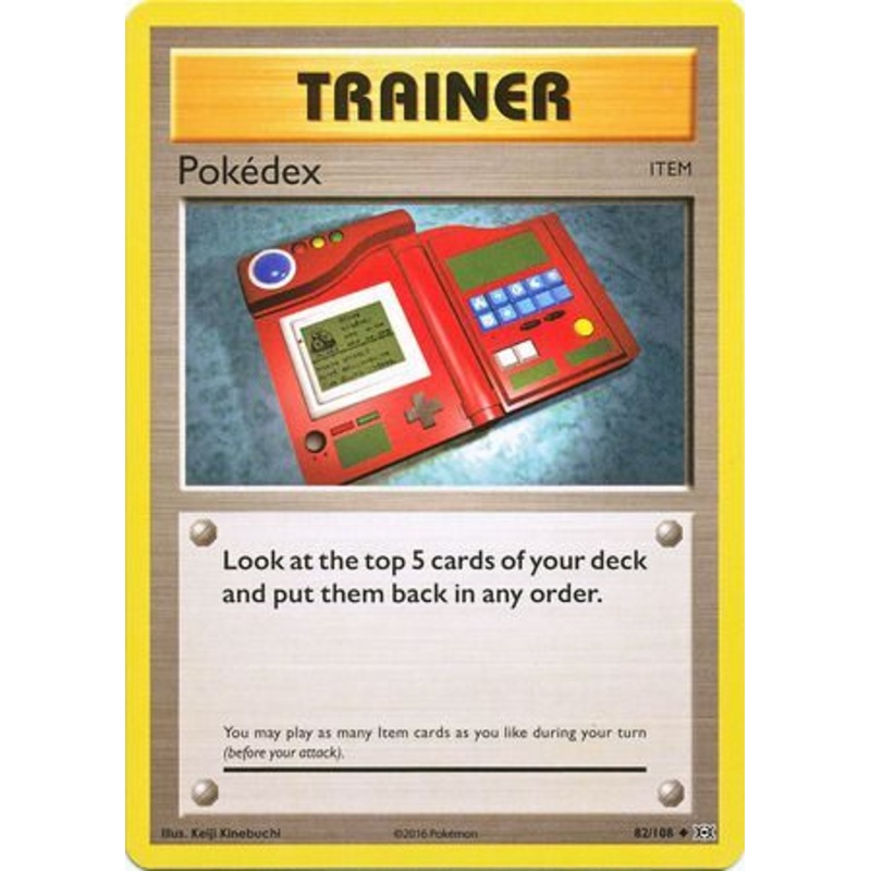 Pokemon Card XY Evolutions 82/108 Pokdex Item Uncommon