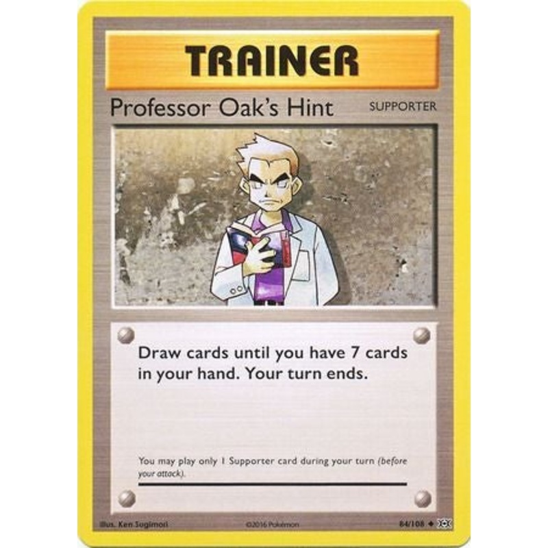 Pokemon Card XY Evolutions 84/108 Professor Oak’s Hint Supporter Uncommon
