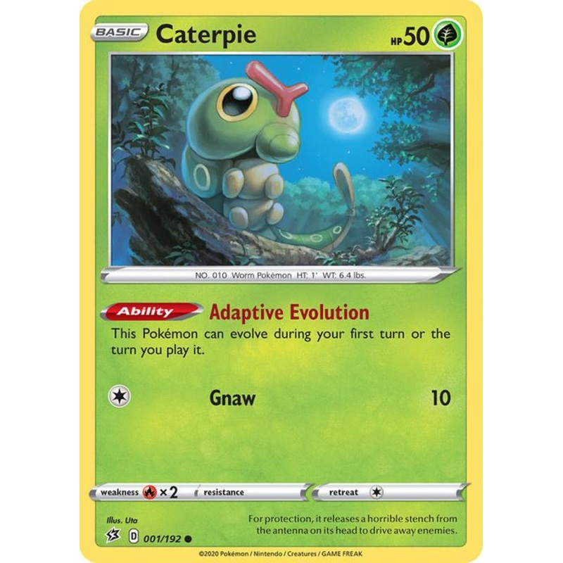 001/192 Caterpie Rebel Clash (RCL) Common