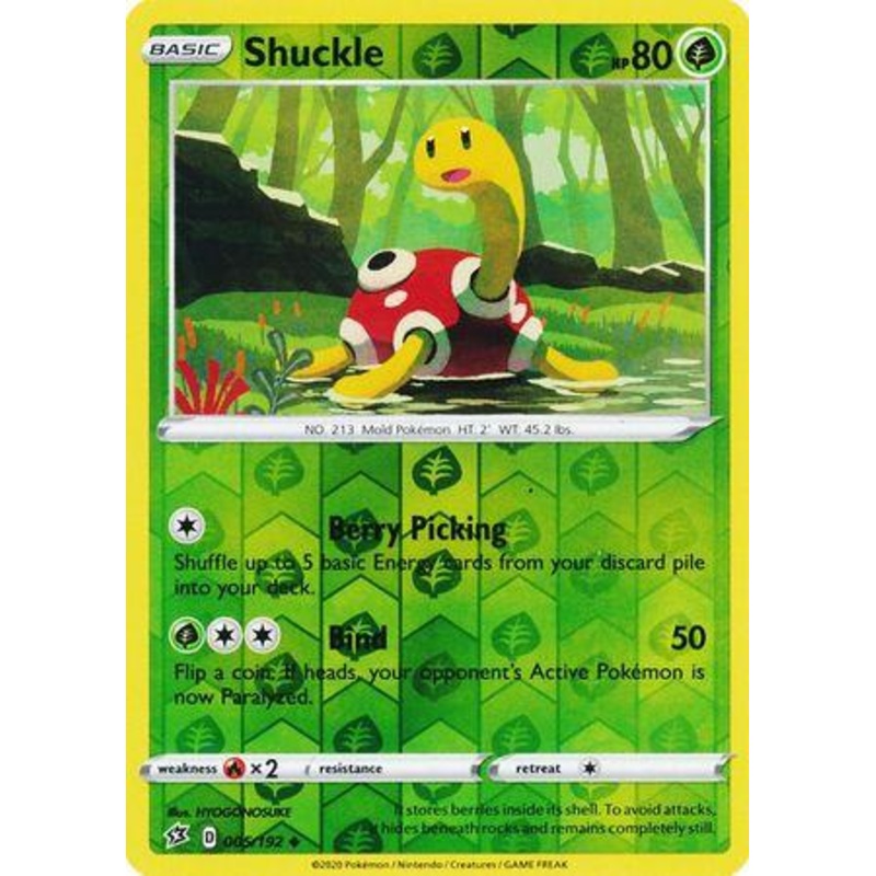 005/192 Shuckle Rebel Clash (RCL) Uncomon Reverse Holo