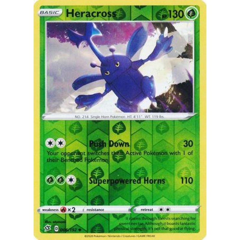 006/192 Heracross Rebel Clash (RCL) Uncomon Reverse Holo