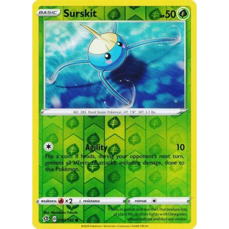 010/192 Surskit Rebel Clash (RCL) Common Reverse Holo