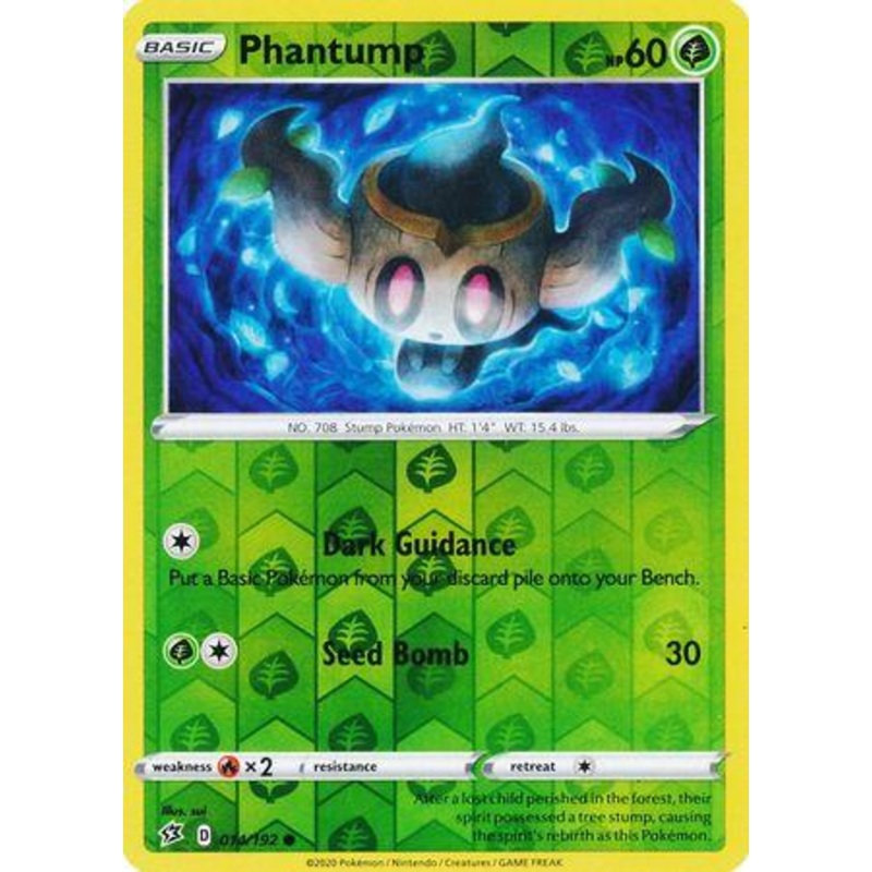 014/192 Phantump Rebel Clash (RCL) Common Reverse Holo