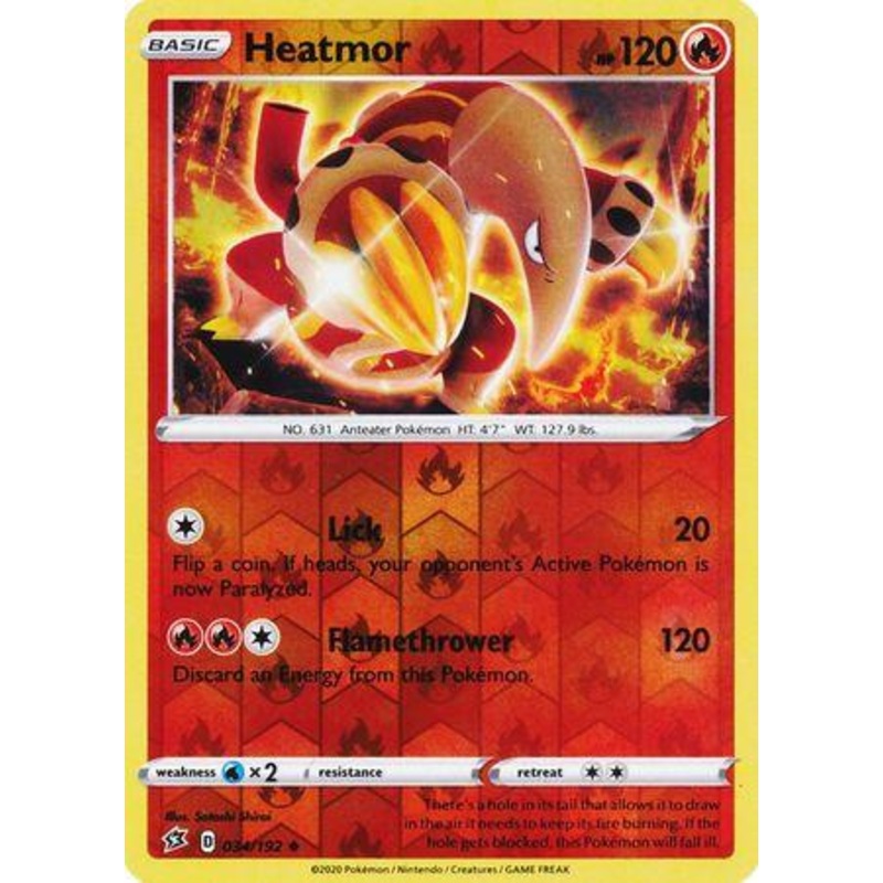034/192 Heatmor Rebel Clash (RCL) Uncomon Reverse Holo