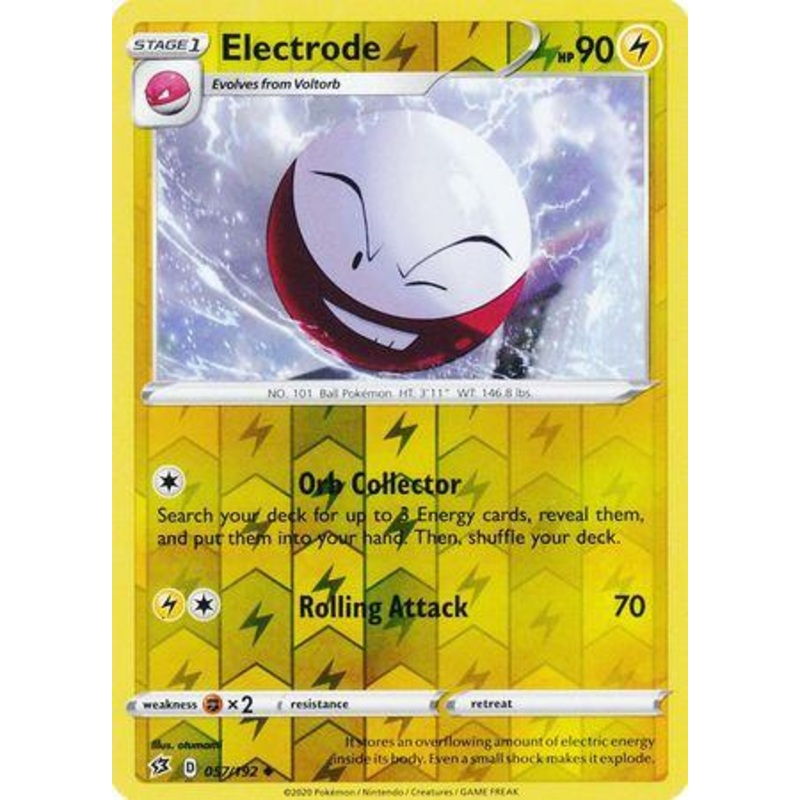 057/192 Electrode Rebel Clash (RCL) Uncomon Reverse Holo