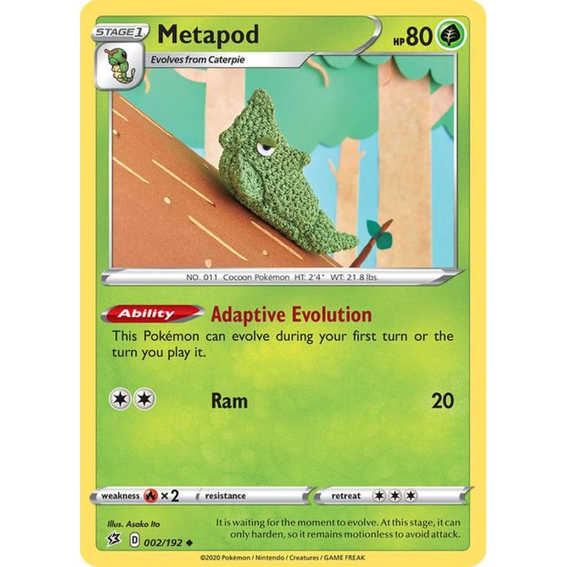 002/192 Metapod Rebel Clash (RCL) Uncommon