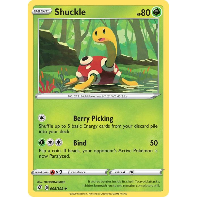 005/192 Shuckle Rebel Clash (RCL) Uncommon