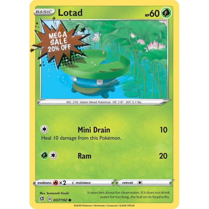 007/192 Lotad Rebel Clash (RCL) Common