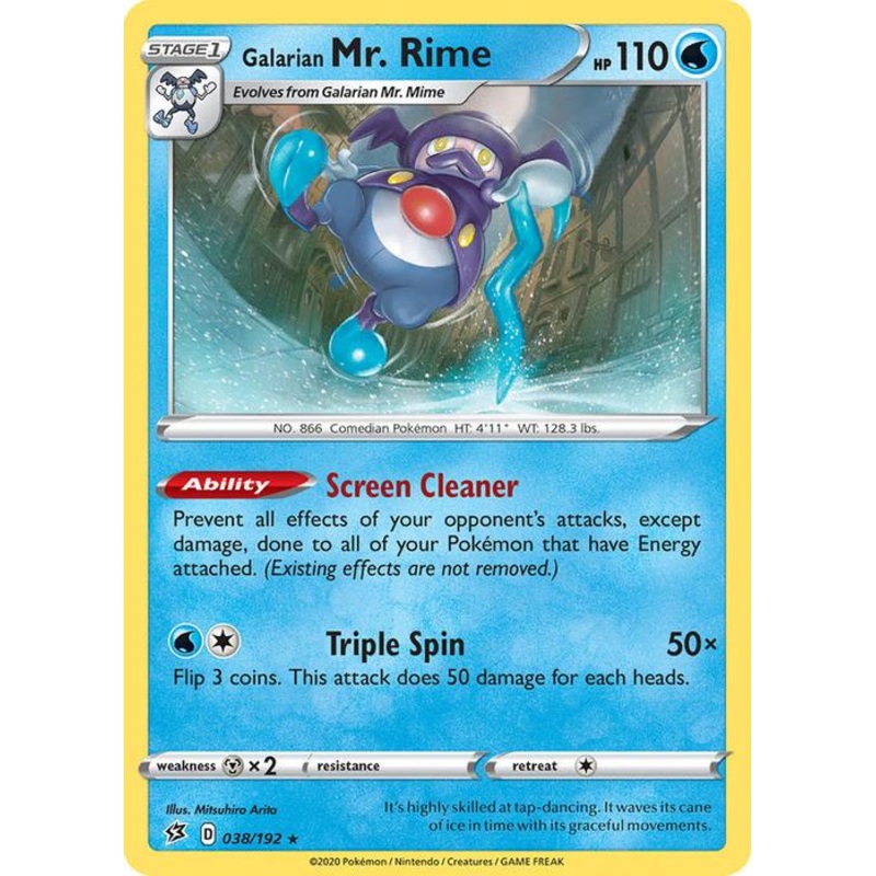 038/192 Galarian MrRime Rebel Clash (RCL) Rare