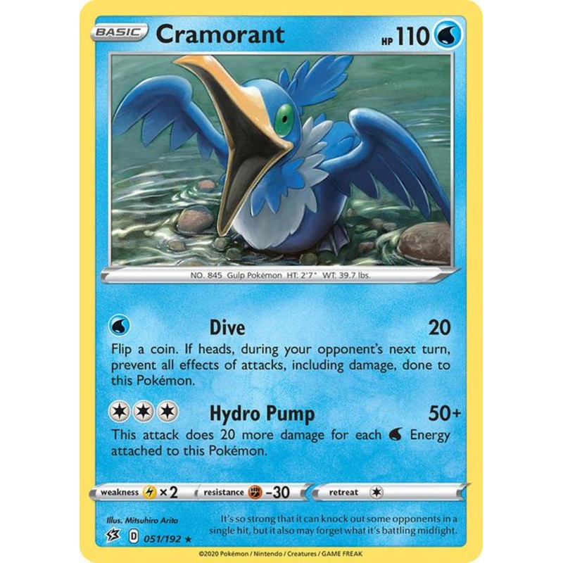 051/192 Cramorant Rebel Clash (RCL) Rare
