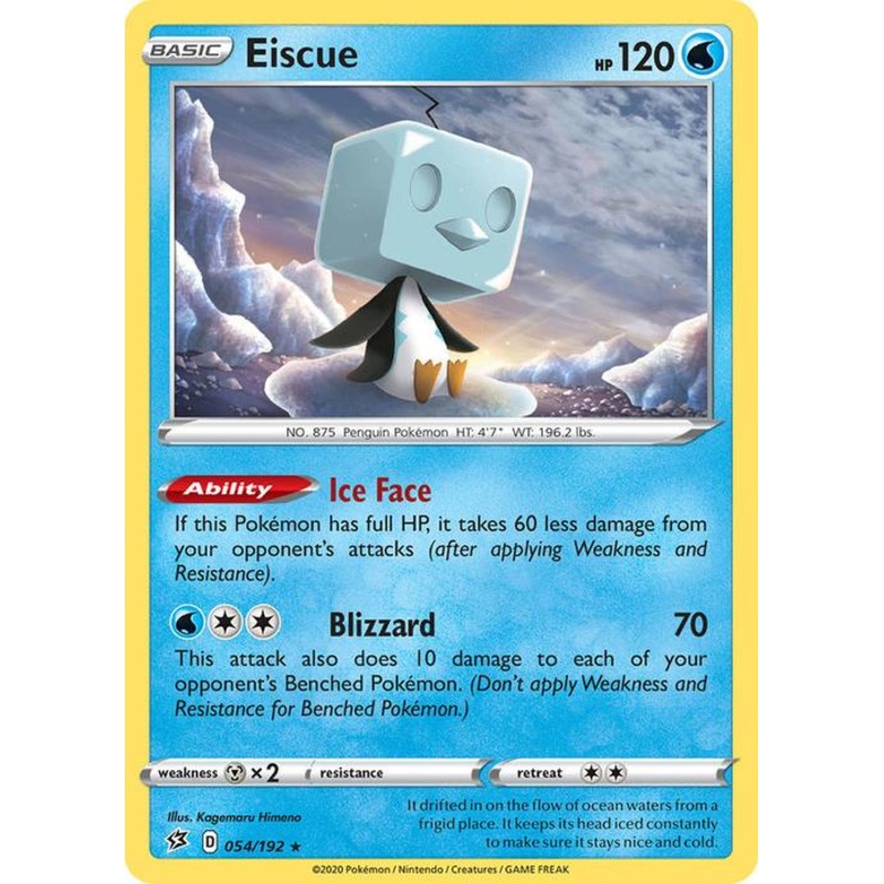 054/192 Eiscue Rebel Clash (RCL) Holo Rare