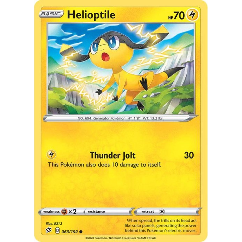 063/192 Helioptile Rebel Clash (RCL) Common