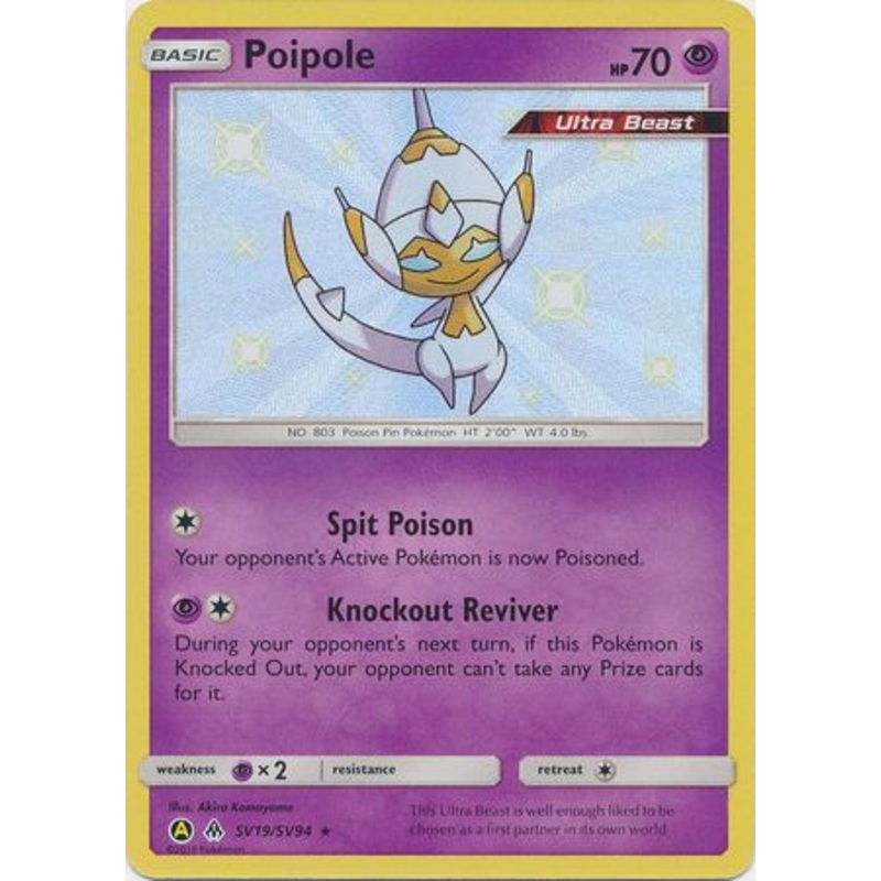 Pokemon Card Hidden Fates SV19/SV94 Poipole Shiny Rare