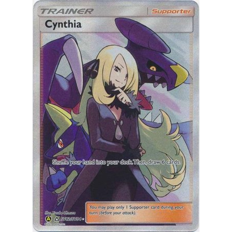 Pokemon Card Hidden Fates SV82/SV94 Cynthia Supporter Ultra Rare