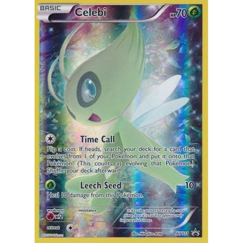 Pokemon Card XY111 Mythical Pokemon Collection Celebi XY Black Star Promos