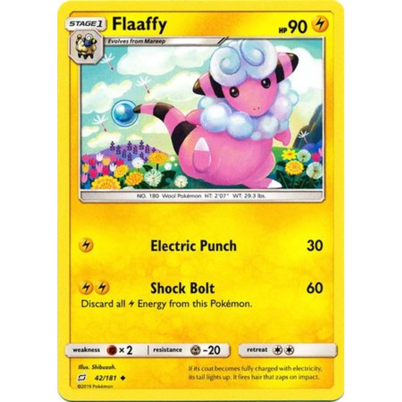 Pokemon Card Team Up 042/181 42/181 Flaaffy Uncommon