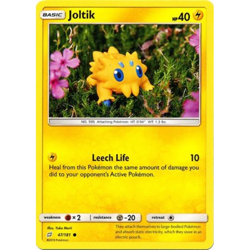 Pokemon Card Team Up 047/181 47/181 Joltik Common