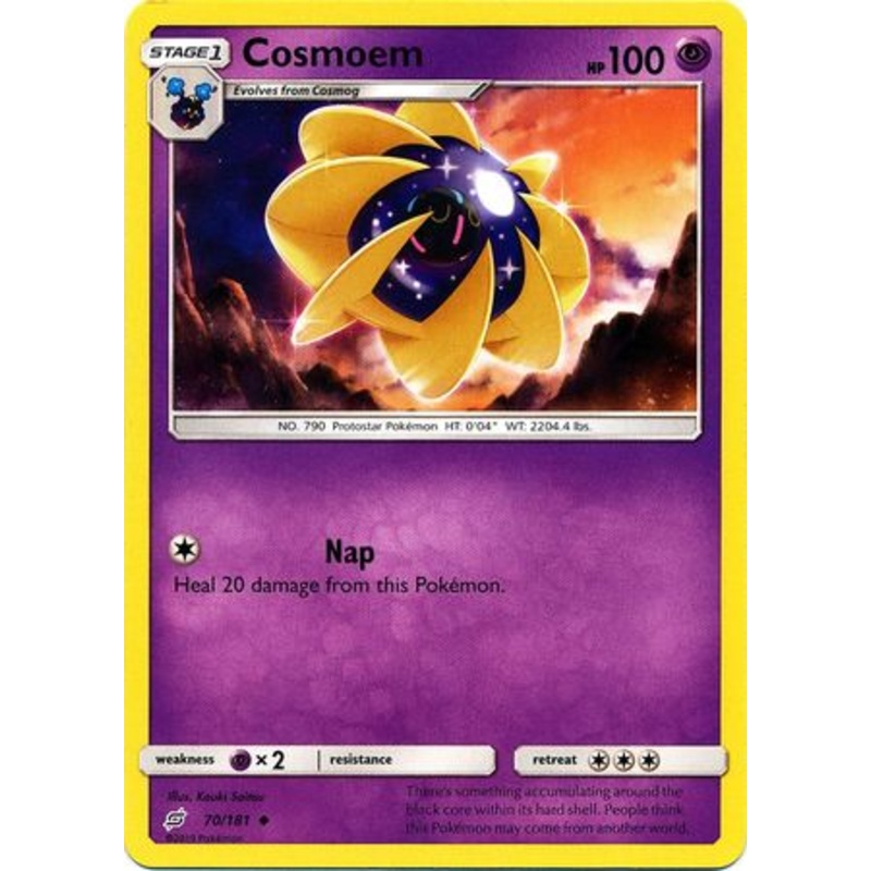 Pokemon Card Team Up 070/181 70/181 Cosmoem Uncommon