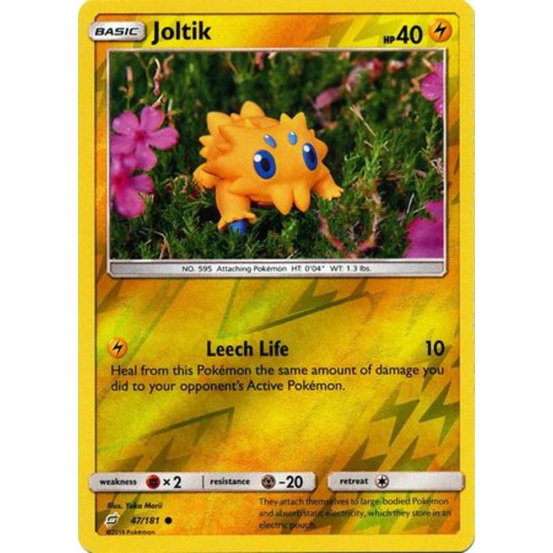 Pokemon Card Team Up 047/181 47/181 Joltik Reverse Holo Common