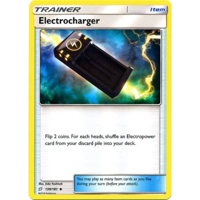 Pokemon Card Team Up 139/181 Electrocharger Item Uncommon