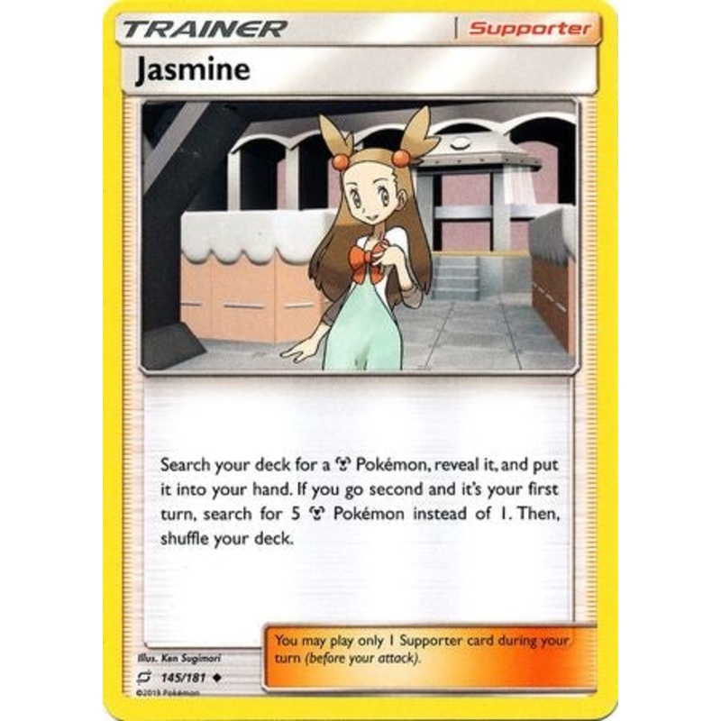 Pokemon Card Team Up 145/181 Jasmine Supporter Uncommon