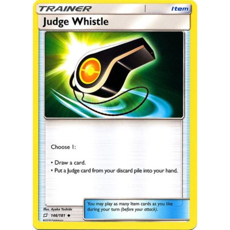 Pokemon Card Team Up 146/181 Judge Whistle Item Uncommon