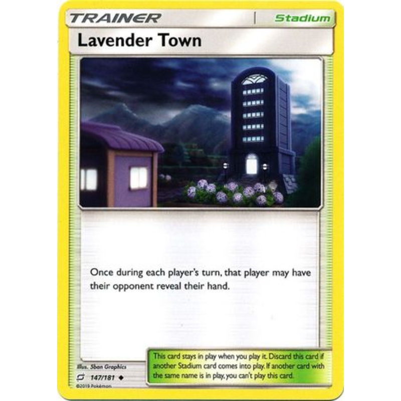 Pokemon Card Team Up 147/181 Lavender Town Stadium Uncommon