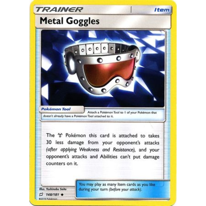 Pokemon Card Team Up 148/181 Metal Goggles Item Uncommon