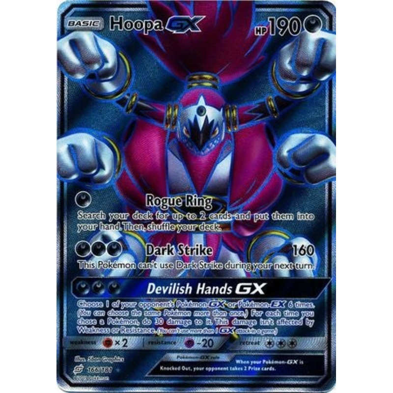 Pokemon Card Team Up 166/181 Hoopa GX Full Art