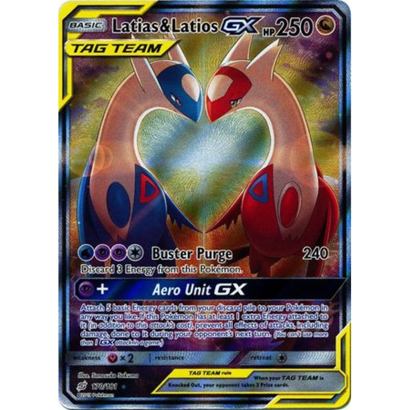Pokemon Card Team Up 170/181 Latias & Latios Tag Team GX Full Art