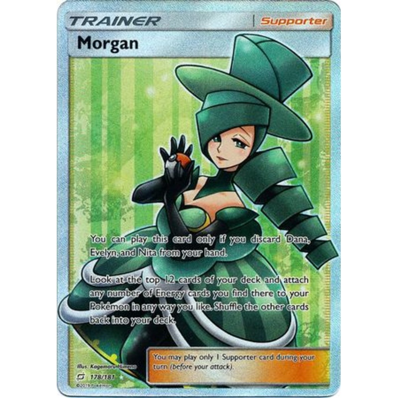 Pokemon Card Team Up 178/181 Morgan Supporter Full Art