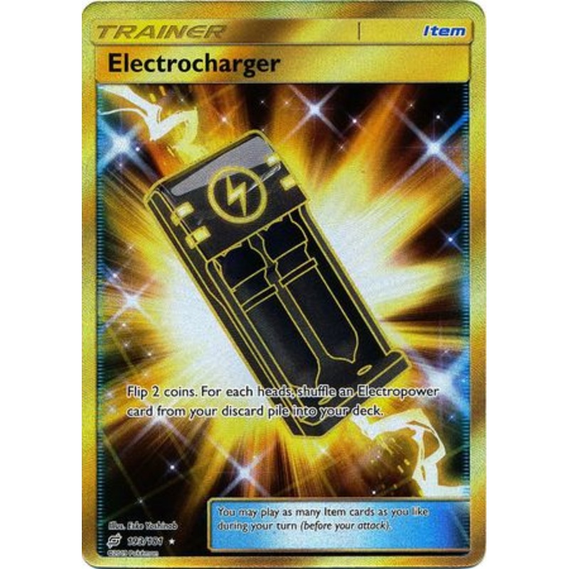 Pokemon Card Team Up 193/181 Electrocharger Item Secret Rare