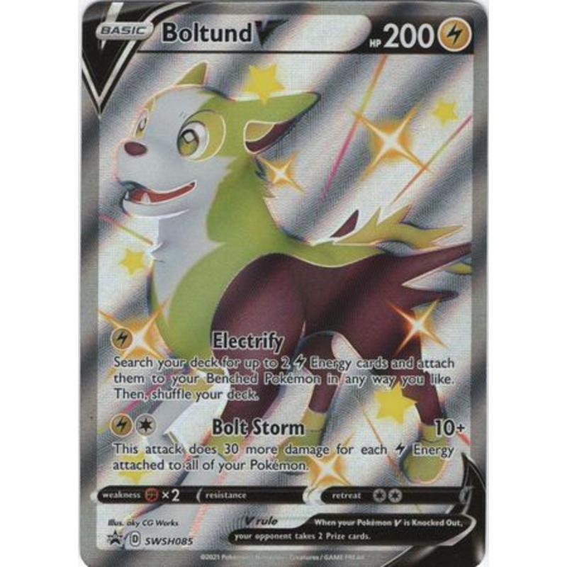 Pokemon Card SWSH Black Star Promos SWSH085 Boltund V