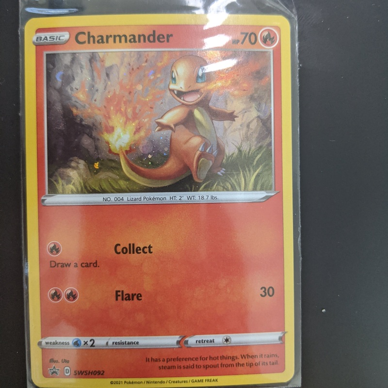 Pokemon Card SWSH Black Star Promos SWSH092 Charmander