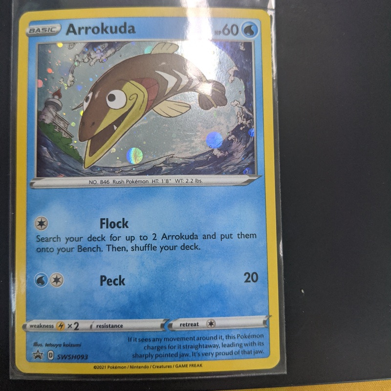Pokemon Card SWSH Black Star Promos SWSH093 Arrokuda