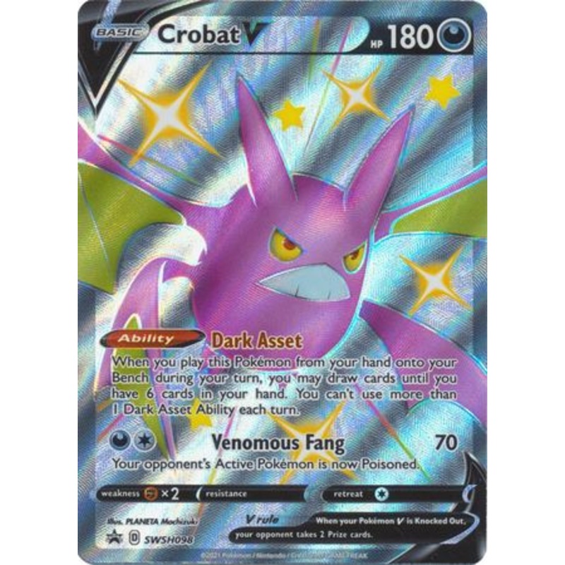 Pokemon Card SWSH Black Star Promos SWSH098 Crobat V