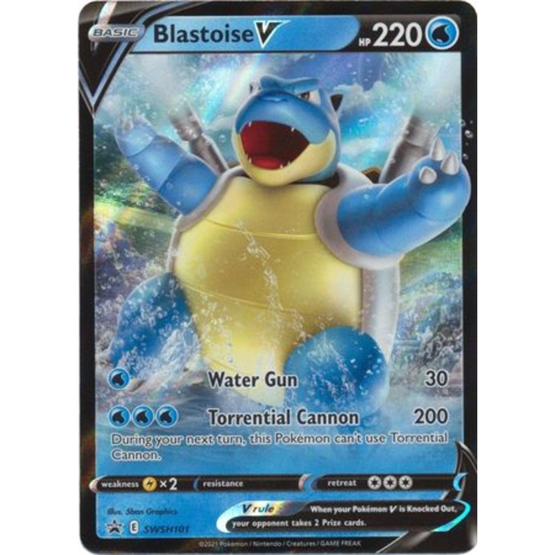 Pokemon Card SWSH Black Star Promos SWSH101 Blastoise V
