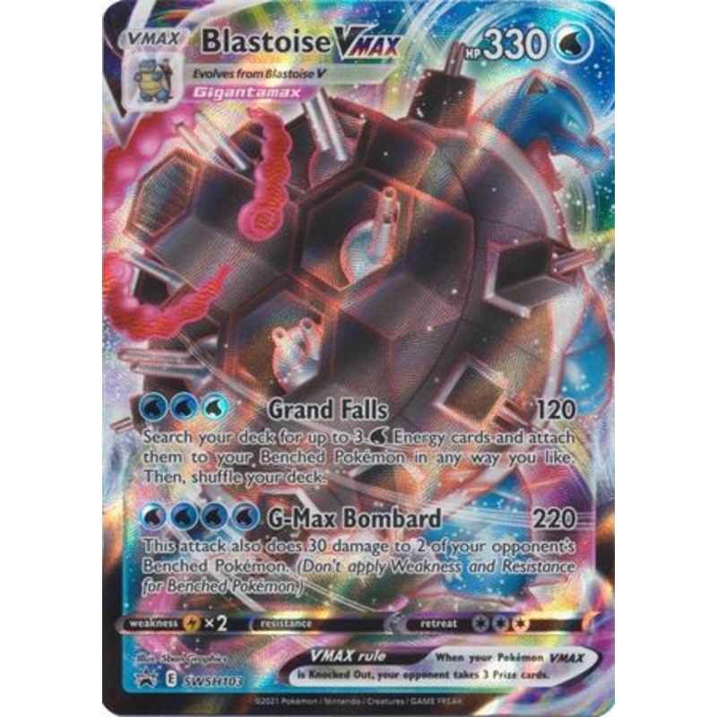 Pokemon Card SWSH Black Star Promos SWSH103 Blastoise VMAX