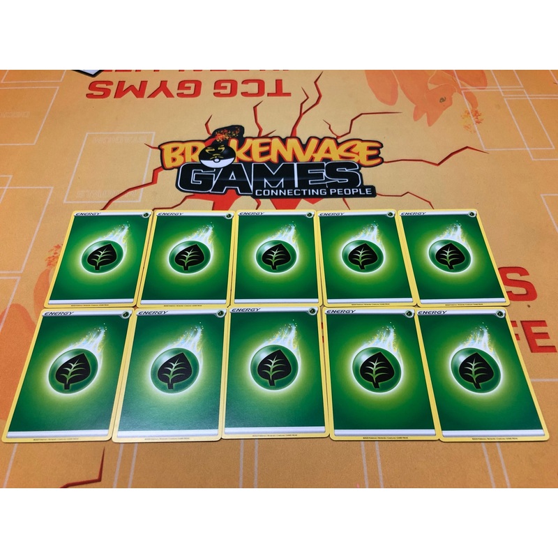 10 X Pokemon Basic Energy – Grass Energy